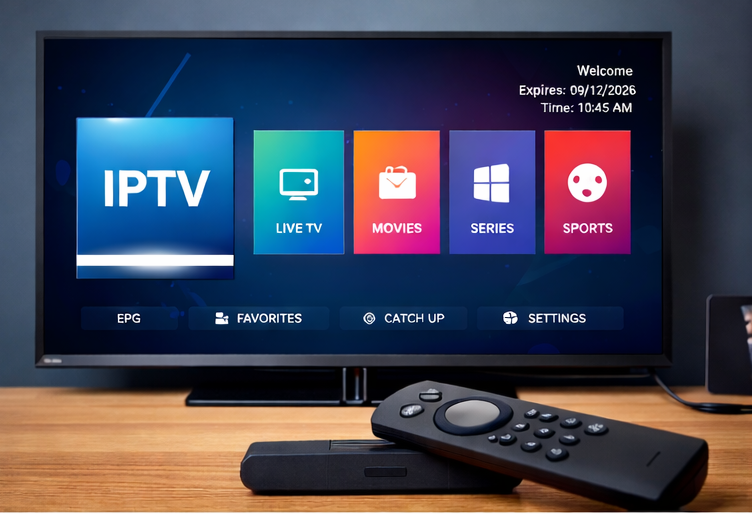 IPTV subscription running on Amazon Firestick